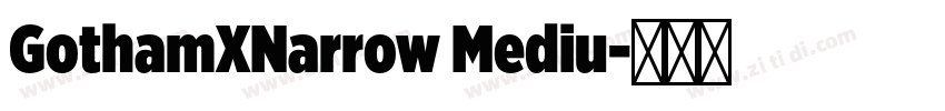 GothamXNarrow Mediu字体转换